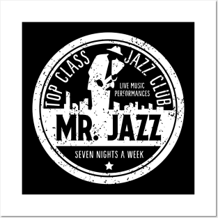 Jazz Club Vintage Design Posters and Art